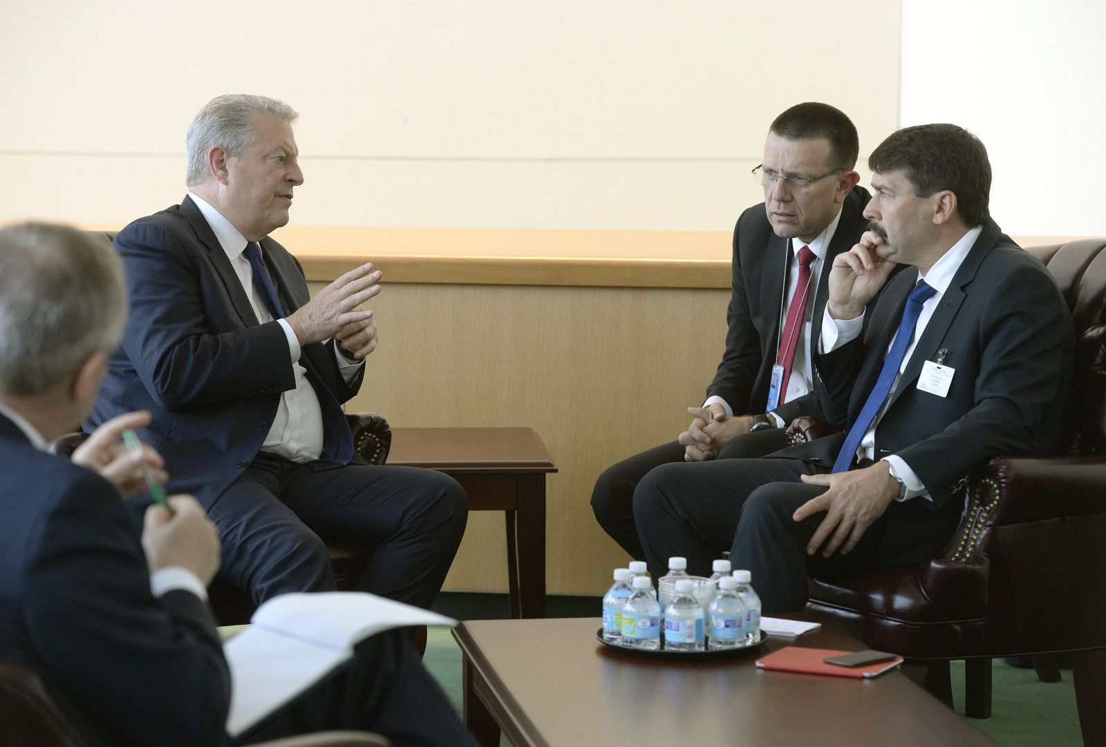 Áder János megbeszélése Al Gore volt amerikai alelnökkel Kép: Bruzák Noémi MTI